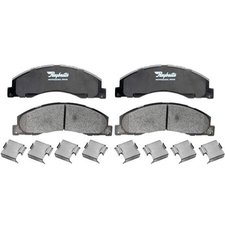 R/M Brakes BRAKE PADS OEM OE Replacement With Hardware Metallic PGD1328M